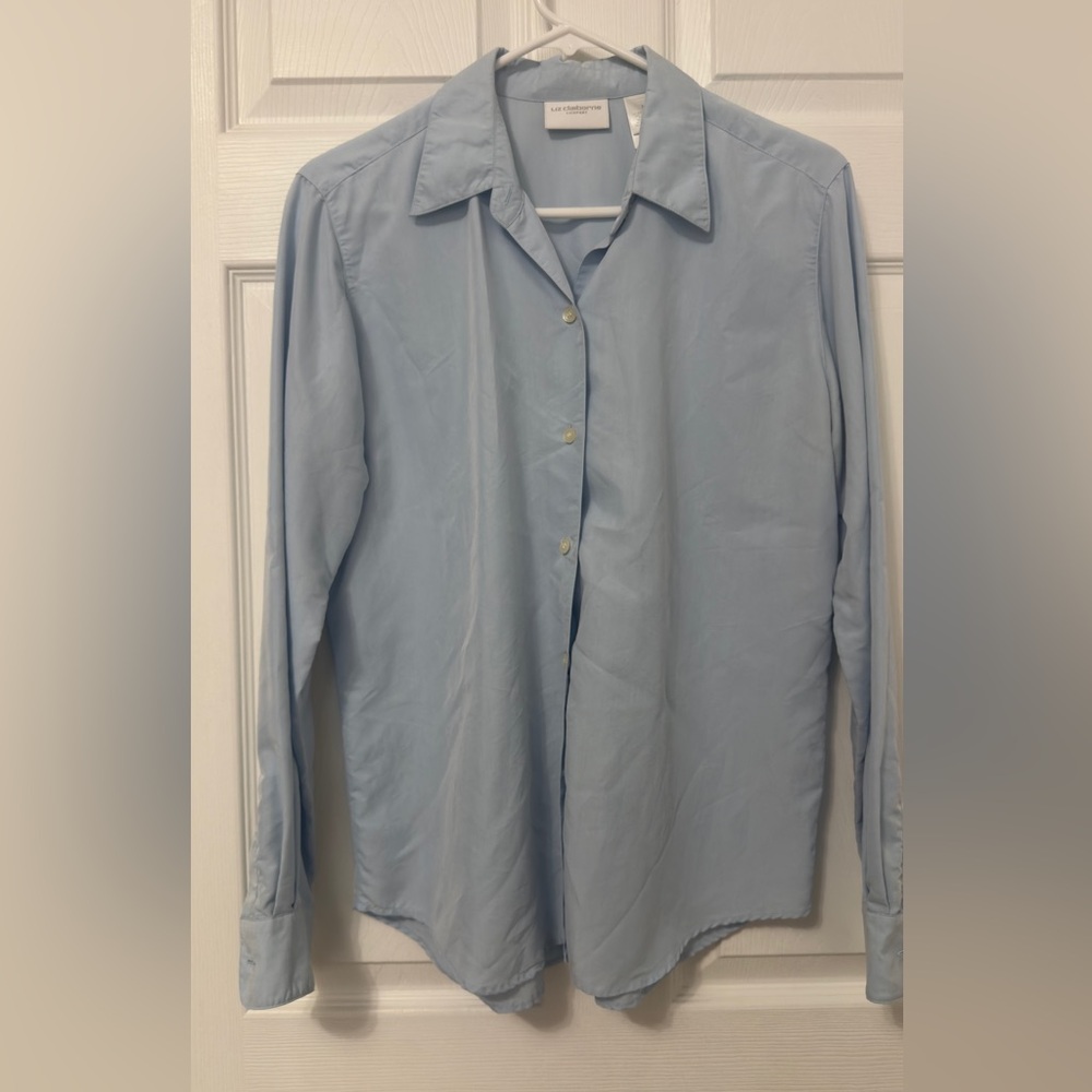 Liz Claiborne Light Blue Collared Shirt